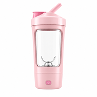 Bouteille shaker automatique avec couvercle, tasse mélangeuse de protéines électrique avec lame