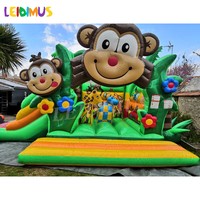 Château sautant gonflable de jeux de singe bon marché commercial pour des enfants