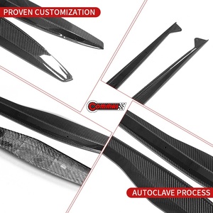 สเกิร์ตข้างคาร์บอนไฟเบอร์แบบแห้งสไตล์ OEM สำหรับ Chevrolet Corvette Z06 แผงร็อคเกอร์แบบ Pre-Preg แท้ ขายส่ง - Product Image 5