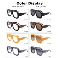 Montures optiques en acétate Premium Pilot pour hommes, design épais de luxe, lunettes pour professionnels, lunettes surdimensionnées unisexes