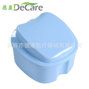 Estuche para Dentaduras Postizas de Plástico DeCare, en Forma de Manzana, con Malla para Colgar, Almacenamiento de Prótesis Dentales - Product Image 5