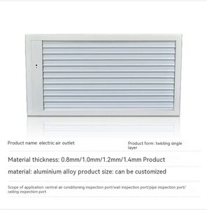 Salida <span class=keywords><strong>de</strong></span> Aire <span class=keywords><strong>de</strong></span> Aluminio Eléctrica Cuadrada Moderna <span class=keywords><strong>de</strong></span> Fábrica China, Recién Lanzada, Control Remoto, HAVC Fresco - Product Image 2