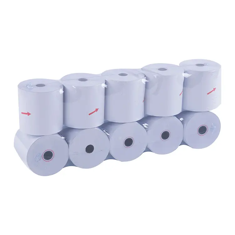 Kualitas Tinggi Cina Fax Termal Gulungan Kertas Warna-warni Thermal Paper Roll 80X60 Kasir Kertas Gulungan 80x80