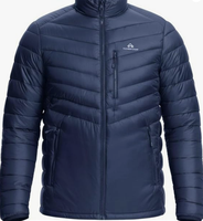 Veste matelassée légère Pioneer Camp pour homme, col montant, hiver, chaude, isolée, imperméable, matelassée, pour le ski et les voyages