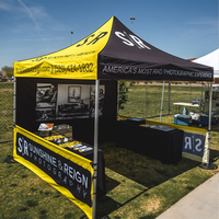 Tente personnalisée 10ft x 10ft 50mm 600d tente gazebos extérieur pop up personnaliser tentes en toile personnalisées avec logo 10x10