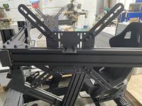 Support universel pour trois écrans de simulation de course avec pied VESA en aluminium 4080 pour 32 moniteurs triples