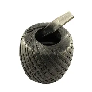 200 g/ roll Biodegradable Black Plastic String Roll for Garden raffia in roll raffia yarn plastic PP raffia