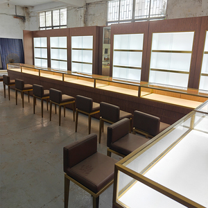 New Arrival Stainless Steel Glass Eyeglass showcase Jewelry <strong>Display</strong> Cabinets Customized logo Jewelry Store Design - Product Image 1