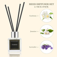 Raumduft-Produkte 1,7 OZ X 3 Packungen Gardenie Jasmin Lavendel Reed Diffuser Set Duftöl-Diffusor-Stäbchen mit Geschenkbox