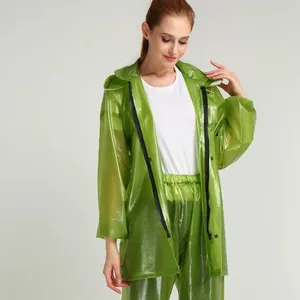 Thickened PVC Rain Coat Waterproof Vulcanization Rubberized Terno Raincoat Rain Suit With Big Brim Jas Hujan PVC Raincoat