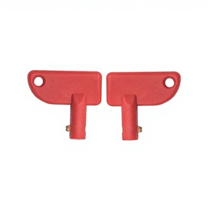 Interrupteur de déconnexion de batterie Hoso Racing Rouge pour Mini, avec clé, pour voitures, bateaux, camions, 1 bouton, en ABS - Product Image 1
