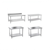 Table de travail en acier inoxydable, présentoir, banc de travail