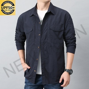 Chemise de pêche personnalisée multi-poches, chemise de pêche d'extérieur, protection solaire, séchage rapide, manches longues, chemise de pêche à boutons - Product Image 2