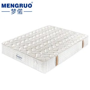 Comfort morbido letto matrimoniale in Gel King Size in lattice naturale Memory Foam materasso pieghevole con molle da tasca arrotolare