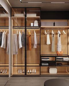 Cửa tủ quần áo trượt bằng gỗ cao cấp hiện đại với thiết kế bền chắc dành cho phòng ngủ và phòng thay đồ trong biệt thự - Product Image 5