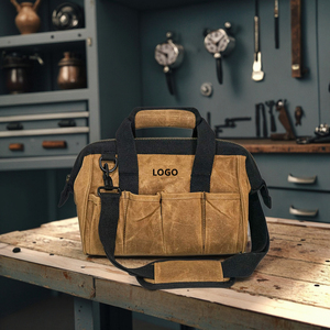 Custom Cotton Waxed Canvas <b>Tool</b> Bag, <b>Tool</b> <b>Box</b> <b>Waterproof</b> OEM - Product Image 1