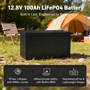 Chì axit thay thế 12.8V 100-300ah Lithium Ion LiFePO4 Pin IP65 Stackable lai có thể tất cả-trong-một cho năng lượng mặt trời trolling - Product Image 2