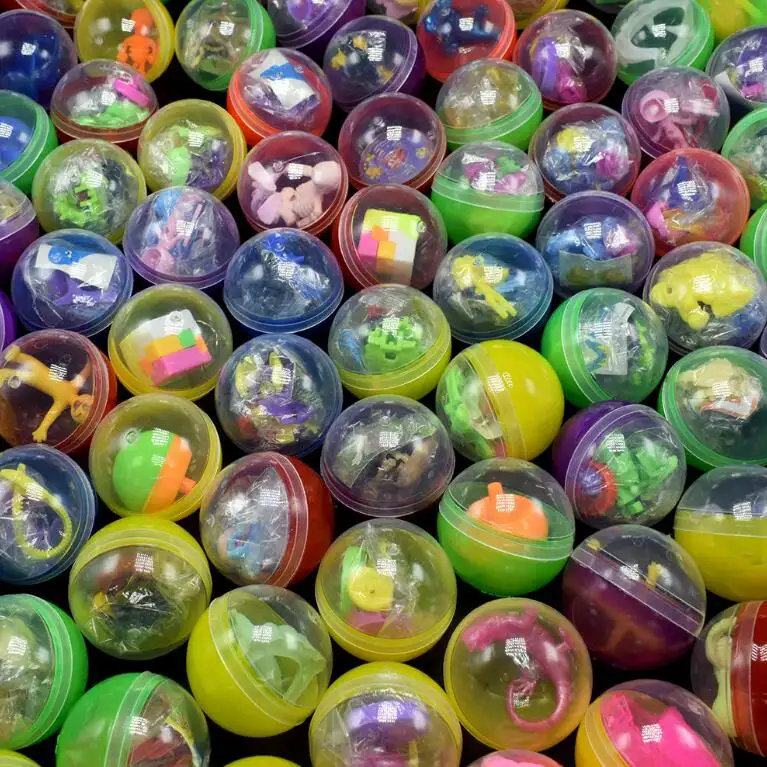 ZQX268 Novedades Mainan Kapsul Kejutan Plastik, Kapsul Penjual 2 Inci untuk Anak-anak