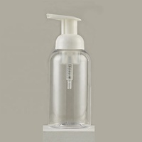 Bouteille en plastique PET transparente de 300 ml pour mousse, flacon pompe à pression pour désinfectant pour les mains et nettoyant visage, pompe à mousse pour savon liquide
