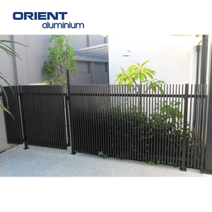 Design moderno doghe verticali cornice di Design perimetrale pannelli da giardino per esterni casa lama decorativa in metallo recinzione lama in alluminio <span class=keywords><strong>Fen</strong></span> - Product Image 3