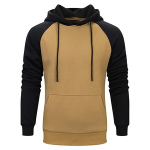 Sweat à capuche polaire d'hiver pour homme de qualité supérieure, manches raglan unies, brodé, anti-boulochage et coupe-vent, prix de gros - Product Image 5