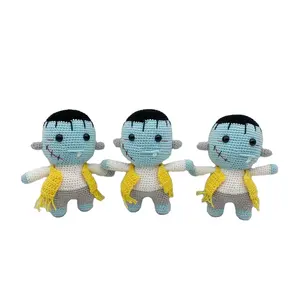 Low MOQ OEM Crochet Custom Crochet Kids Toys Movie characters Frankenstein