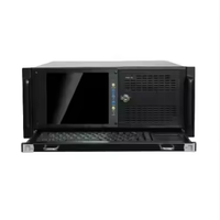 Châssis de serveur de poste de travail industriel Pontron 19 pouces 4U en rack avec écran LCD de 8,4 pouces en stock