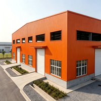Structure en acier préfabriquée haute résistance sur mesure, entrepôt à grande portée, bâtiment à ossature métallique pour usine