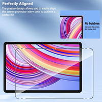 Pelindung Layar Mi Pad Logo Kustom Kaca Tempered Grade 9H AAA Full Coverage Anti-Minyak Anti-Sidik Jari Pesanan Grosir MOQ 100 Pcs