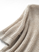 Top en coton et lin à maille ouverte pour femmes, robe légère d'été à manches courtes et col rond avec détails en paillettes, pulls