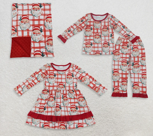 <b>Toddler</b> Girls <b>Christmas</b> Santa Kids Ruffle Hem Long Sleeve Holiday <b>Dress</b> Outfit - Product Image 6