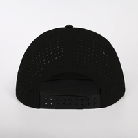Casquettes Snapback Unisexe Personnalisées OEM à 7 Panneaux en Polyester avec Logo Brodé 3D, Visière Plate, Style Sport Hip Hop, Trous Perforés Découpés au Laser