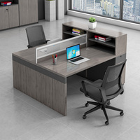 Bureau d'ordinateur et chaise à écran de personnel, combinaison simple et moderne 4 6 personnes bureau de employé de banque du personnel