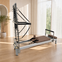 Machine de Pilates multifonctionnelle en alliage d'aluminium, type Half Cadillac Reformer Tower, avec résistance à ressort