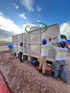Haute qualité 1000-200000litres frp grp grand réservoir d'eau premium <span class=keywords><strong>Section</strong></span> boulonnée Réservoirs de stockage d'eau - Product Image 5