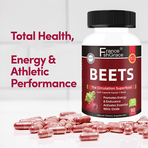 Capsules BEETS personnalisées, favorisent la santé immunitaire et la santé cardiaque chez les adultes, 90 capsules, complément alimentaire BEETS pour la santé - Product Image 3