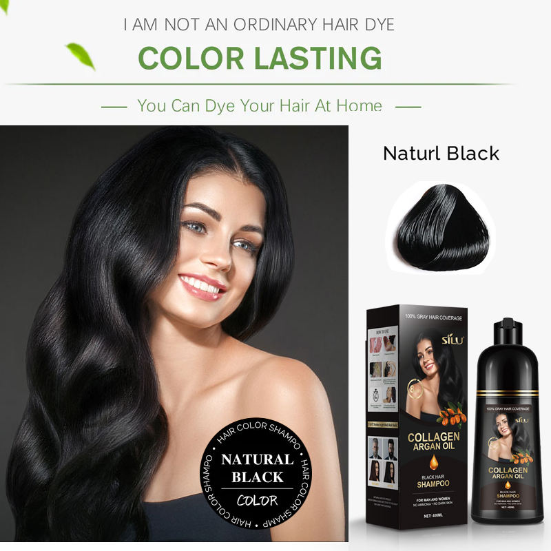 Black hair shampoo 01