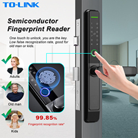 Cerradura Digital Inteligente para Puerta Corredera, con Huella Dactilar, TTLock, Tuya, Zigbee, para Puerta de Aluminio