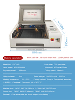 Machine de gravure laser miniature 400*400 mm pour le bois, l'acrylique et le caoutchouc