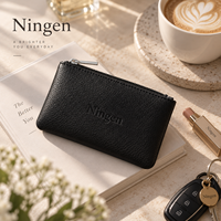 Pochette cosmétique en cuir PU avec fermeture à pression, logo personnalisé, pour femmes, sac à maquillage, vente en gros
