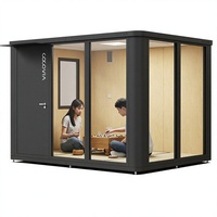 Cocovia TF30 – Nouvelle Maison de Jardin Modulaire en Aluminium, Préfabriquée et Mobile, Bureau Rectangulaire Moderne pour Jardin/Arrière-cour