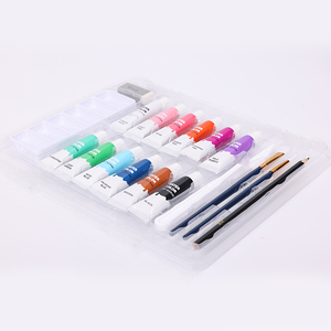 Set di pittura acrilica <span class=keywords><strong>e</strong></span> acquerello facile da prendere con <span class=keywords><strong>pennelli</strong></span> <span class=keywords><strong>e</strong></span> tavolozza di pittura <span class=keywords><strong>e</strong></span> una gomma - Product Image 5