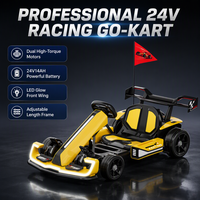 Voiture de drift RC 24V, kart électrique à pédales, kart télécommandé, kart électrique pour enfants, voiture de karting électrique pour enfants