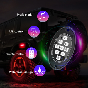 RGB 36led đá ánh sáng màu xanh lá cây màu xanh đỏ hổ phách trắng <span class=keywords><strong>LED</strong></span> UTV offroad xe tải F150 Đèn đá cho off road phụ kiện - Product Image 6