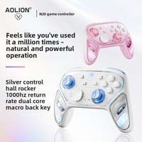 Control Inalámbrico NITENDO AL-N20 Switch2 de 2.4GHz con Iluminación RGB, Programación de Macros, Doble Vibración y Botón Turbo para PC/NS2