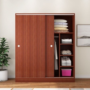 Muebles de Dormitorio, <span class=keywords><strong>Armario</strong></span> Moderno Minimalista, Muebles para el Hogar, Habitación Infantil, <span class=keywords><strong>Puertas</strong></span> Corredizas de Madera, Fácil Montaje, Apto para Alquiler - Product Image 4