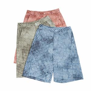 <strong>Men's</strong> Woven Mid Waist Street Vintage Plaid Wide Leg <strong>Below</strong> <strong>Knee</strong> Loose Sport Casual <strong>Shorts</strong> <strong>S</strong>-2XL - Product Image 3