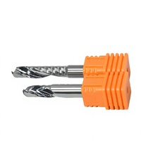 Fresa espiral de carburo de tungsteno de 3.175mm de un solo filo para router CNC, para corte de acrílico, PVC, plástico y madera