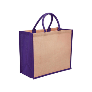 Bolsa de compras de yute aislante, fibra natural con forro térmico para mantener los productos frescos durante el transporte a casa. - Product Image 1