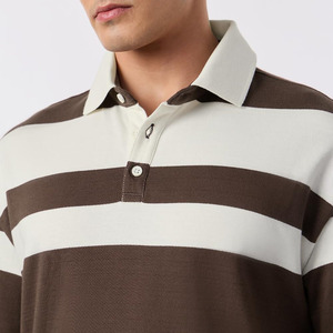 Meilleur fournisseur de polos de rugby unisexes, service OEM, doux, respirant, 100% polyester, séchage rapide, manches longues - Product Image 2